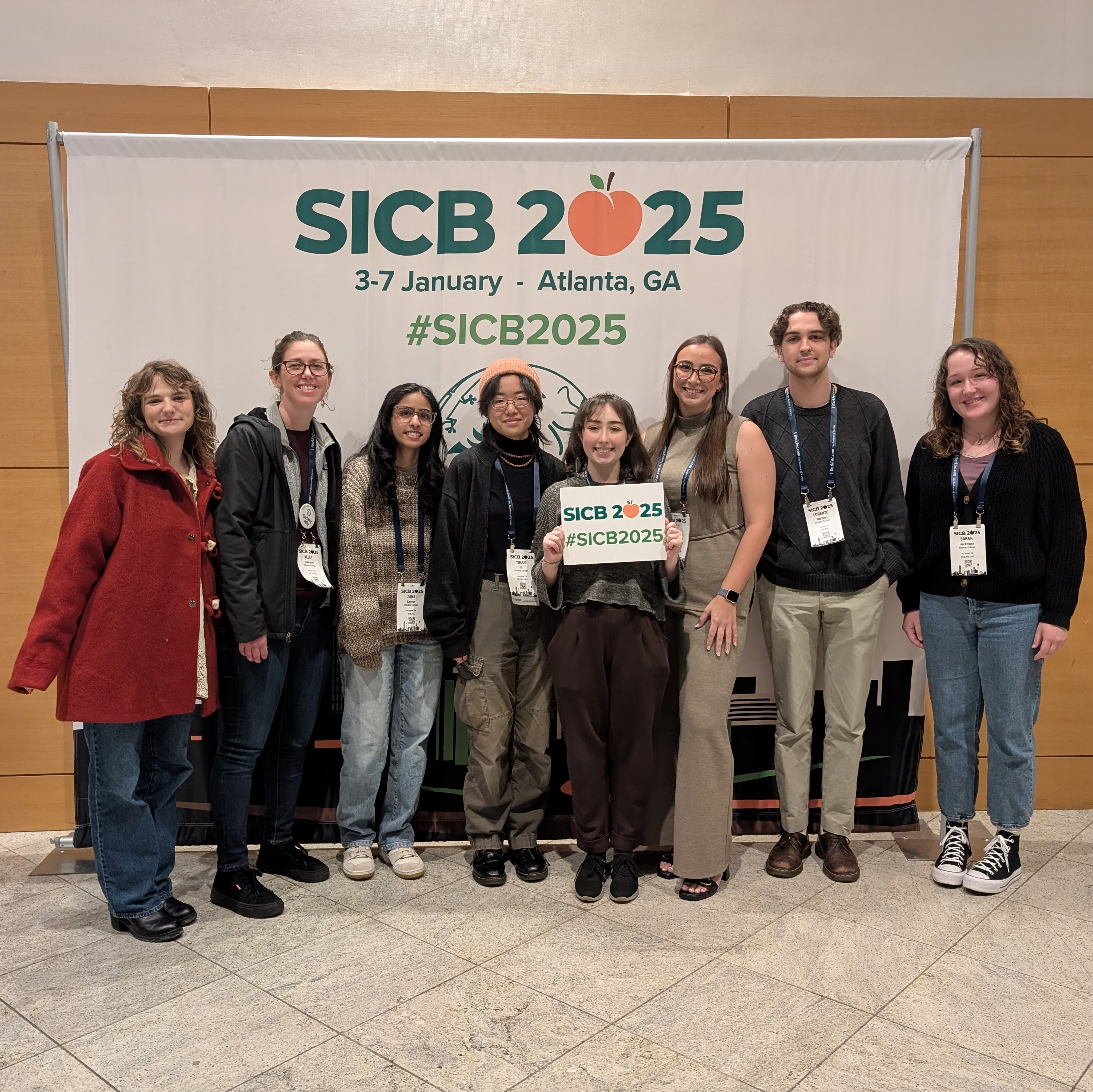 group photo at the sicb 2025 meeting in Atlanta, Georgia